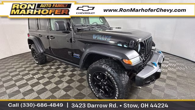 2023 Black Clearcoat Jeep Wrangler Willys 4xe 4X4 SUV