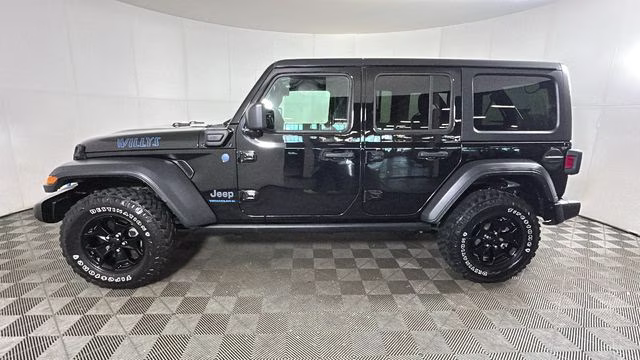 2023 Black Clearcoat Jeep Wrangler Willys 4xe 4X4 SUV