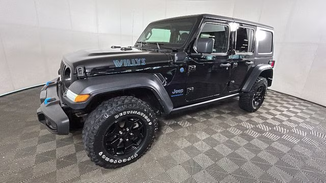 2023 Black Clearcoat Jeep Wrangler Willys 4xe 4X4 SUV