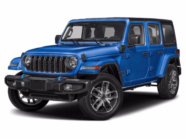 2024 Blue Jeep Wrangler Sahara 4xe 4X4 SUV