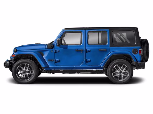 2024 Blue Jeep Wrangler Sahara 4xe 4X4 SUV