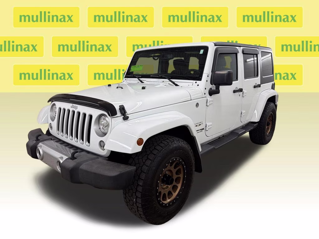 2018 Bright White Clearcoat Jeep Wrangler JK Unlimited Sahara 4X4 SUV