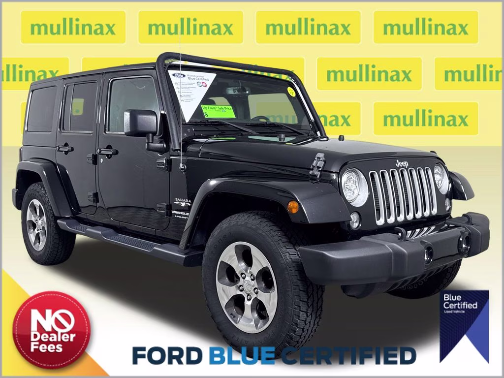2018 Black Clearcoat Jeep Wrangler JK Unlimited Sahara 4X4 SUV