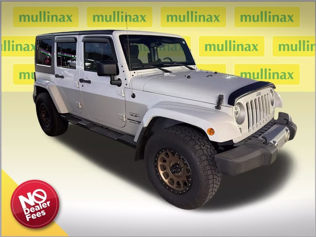 2018 Bright White Clearcoat Jeep Wrangler JK Unlimited Sahara 4X4 SUV