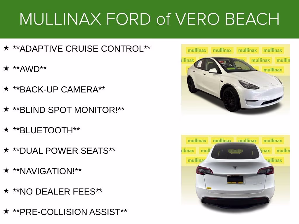 2022 Pearl White Multi-Coat Tesla Model Y Long Range AWD SUV
