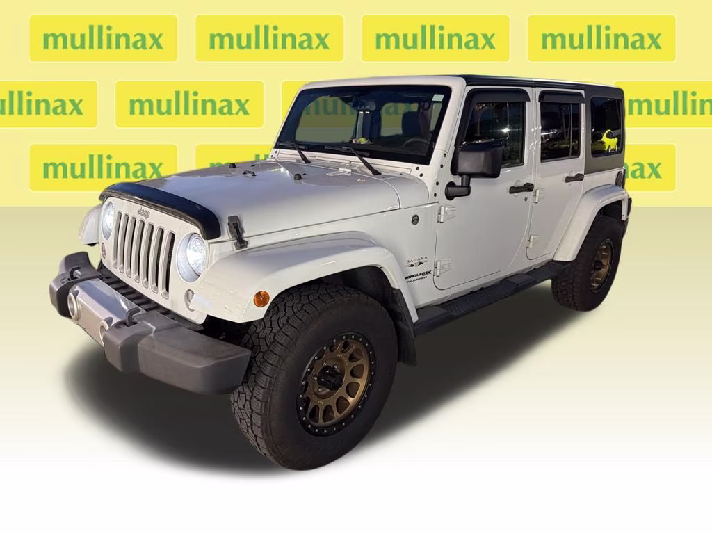 2018 Bright White Clearcoat Jeep Wrangler JK Unlimited Sahara 4X4 SUV
