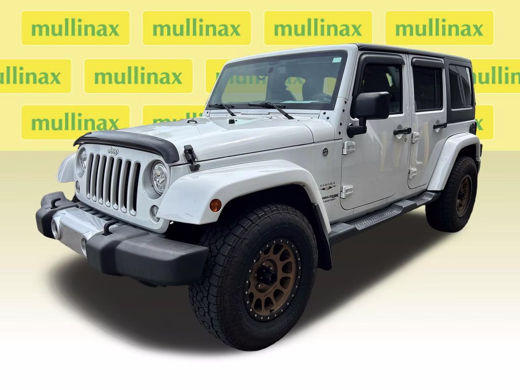2018 Bright White Clearcoat Jeep Wrangler JK Unlimited Sahara 4X4 SUV