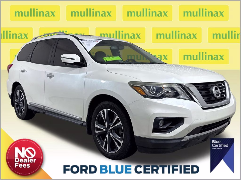 2018 Pearl White Nissan Pathfinder Platinum FWD SUV
