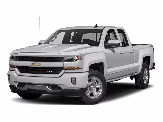 2017 Silver Ice Metallic Chevrolet Silverado 1500 LT 4X4 Truck