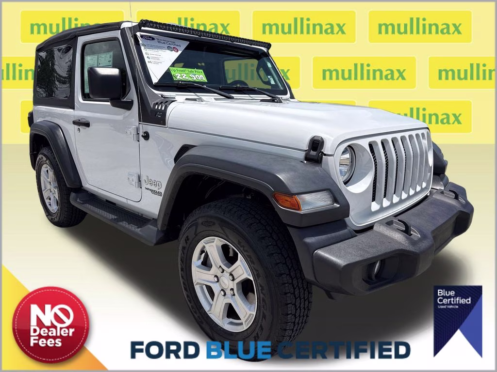 2019 Bright White Clearcoat Jeep Wrangler Sport S 4X4 SUV