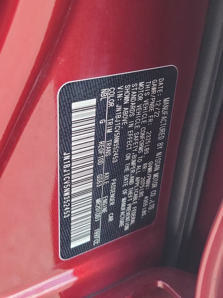 2022 Scarlet Ember Pearl Metallic Nissan Rogue Sport SL FWD SUV