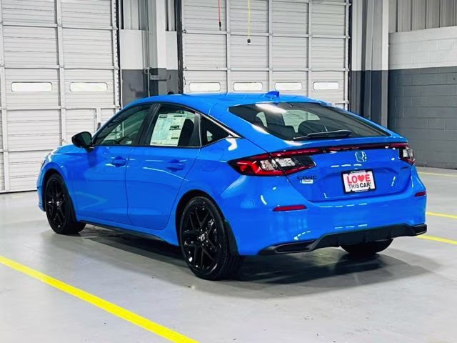 2026 Boost Blue Pearl Honda Civic Sport FWD Hatchback