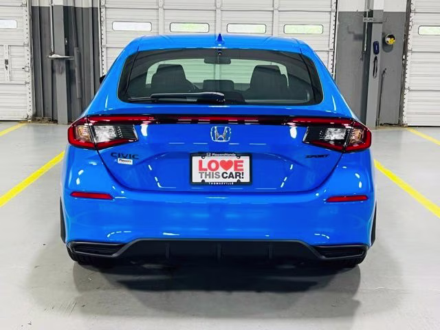 2026 Boost Blue Pearl Honda Civic Sport FWD Hatchback