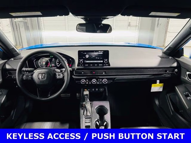 2026 Boost Blue Pearl Honda Civic Sport FWD Hatchback