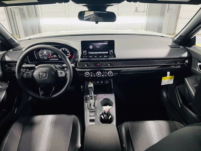 2026 Platinum White Pearl Honda Civic Sport FWD Sedan