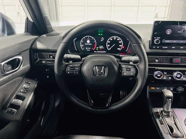 2026 Platinum White Pearl Honda Civic Sport FWD Sedan