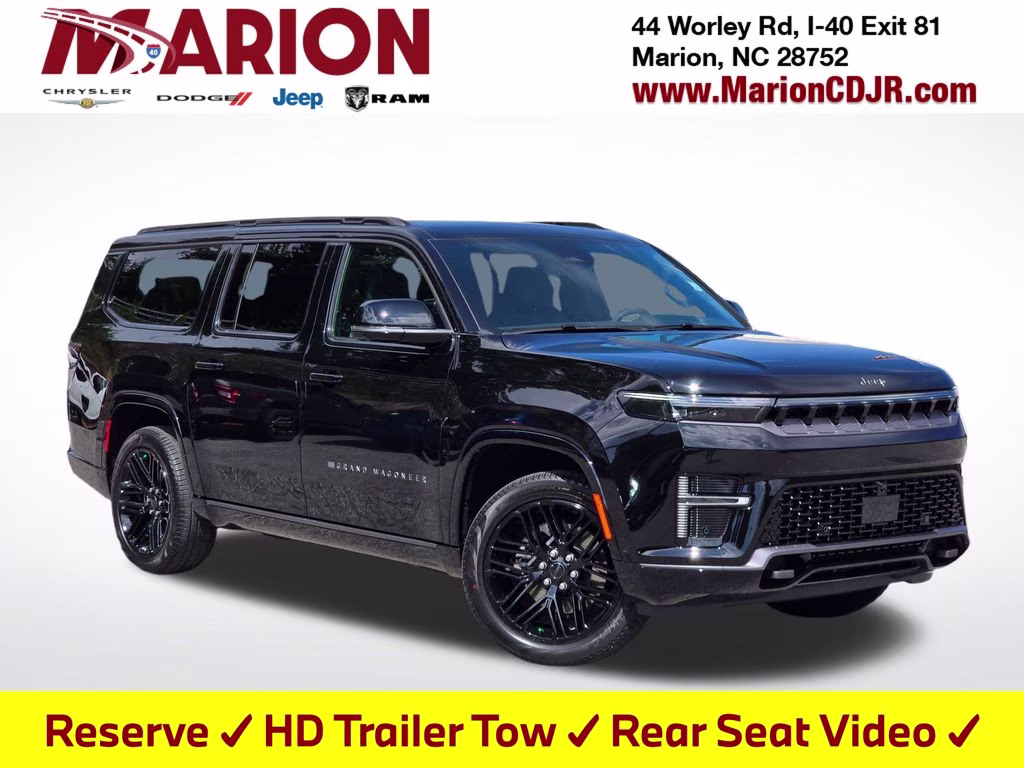 2026 High Gloss Black Jeep Grand Wagoneer L Limited Reserve 4X4 SUV