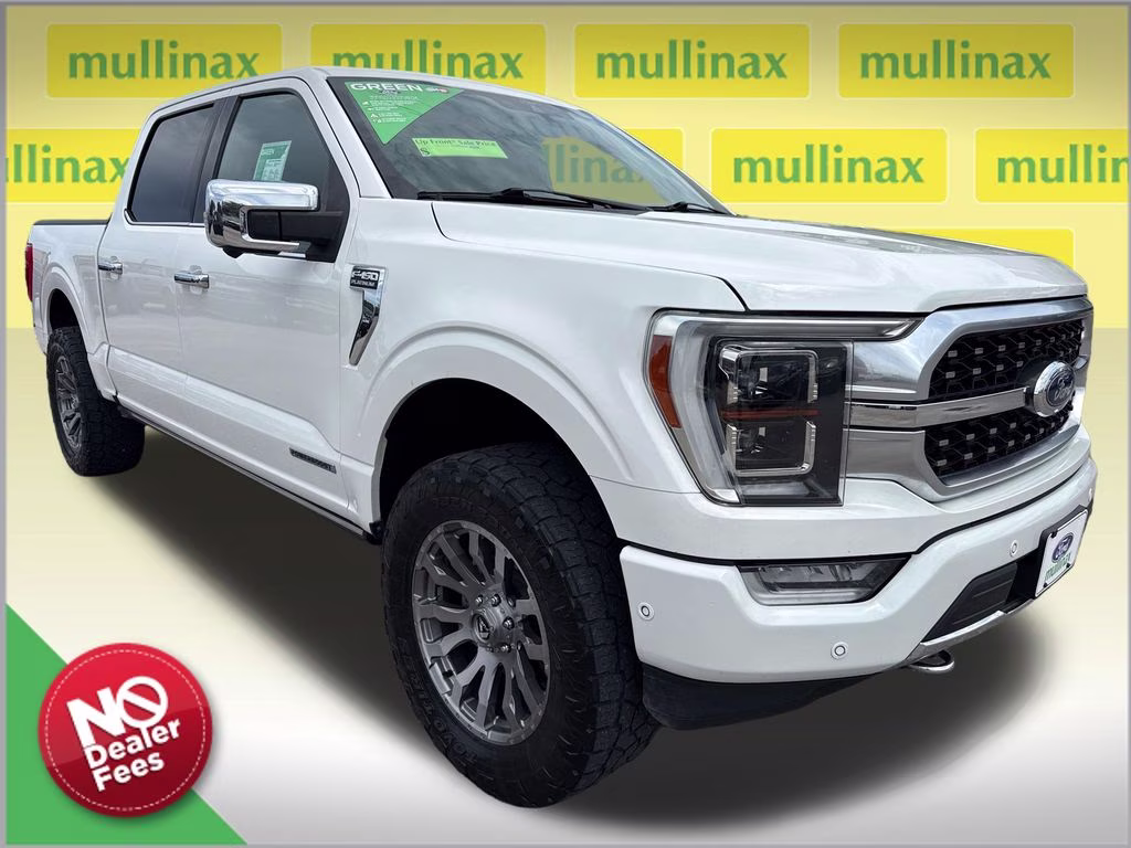 2021 Star White Metallic Tri-Coat Ford F-150 Platinum 4X4 Truck