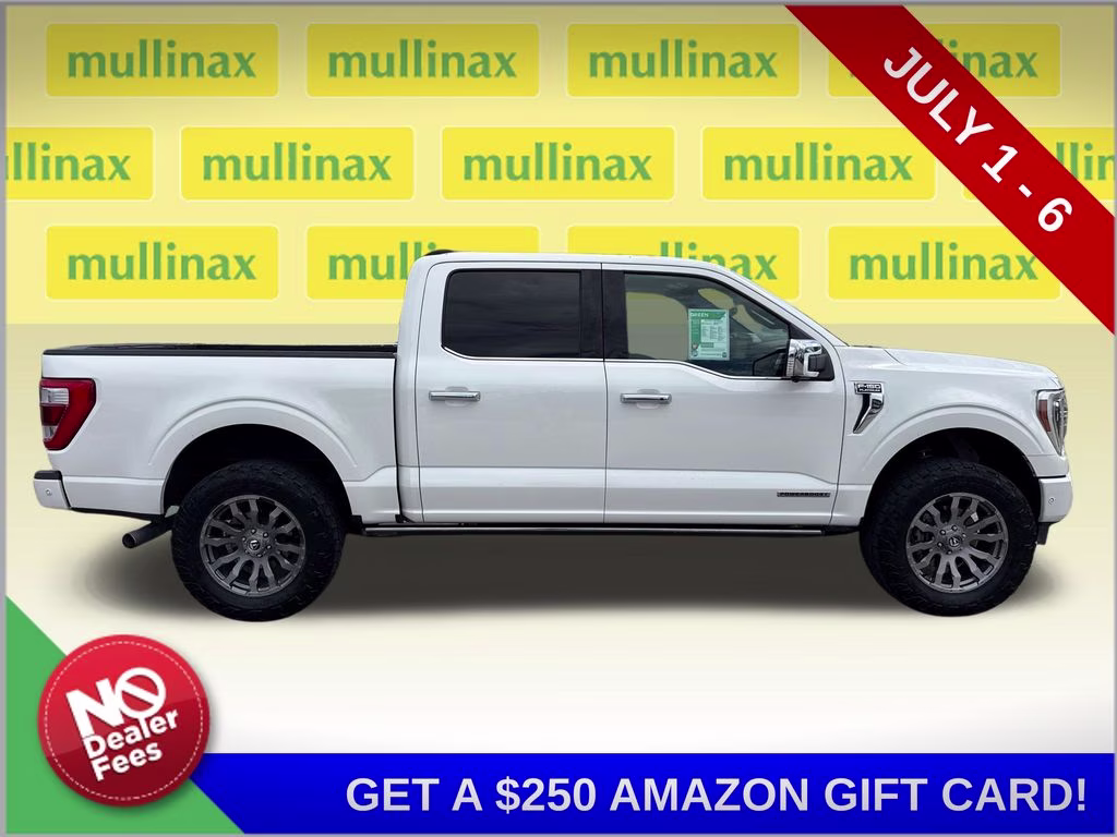 2021 Star White Metallic Tri-Coat Ford F-150 Platinum 4X4 Truck