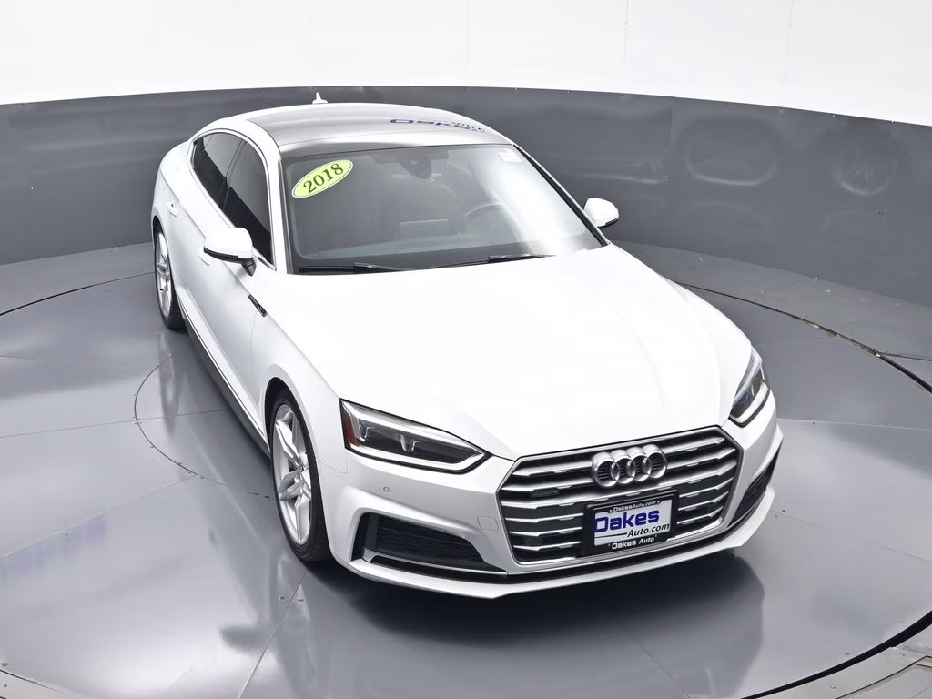 2018 Glacier White Audi A5 2.0T Premium Plus AWD Hatchback