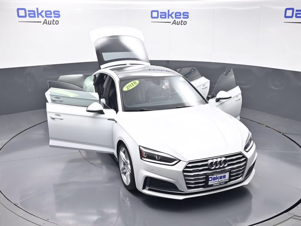 2018 Glacier White Audi A5 2.0T Premium Plus AWD Hatchback