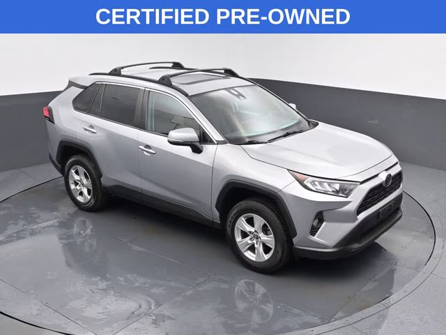 2019 Silver Sky Metallic Toyota RAV4 XLE AWD SUV