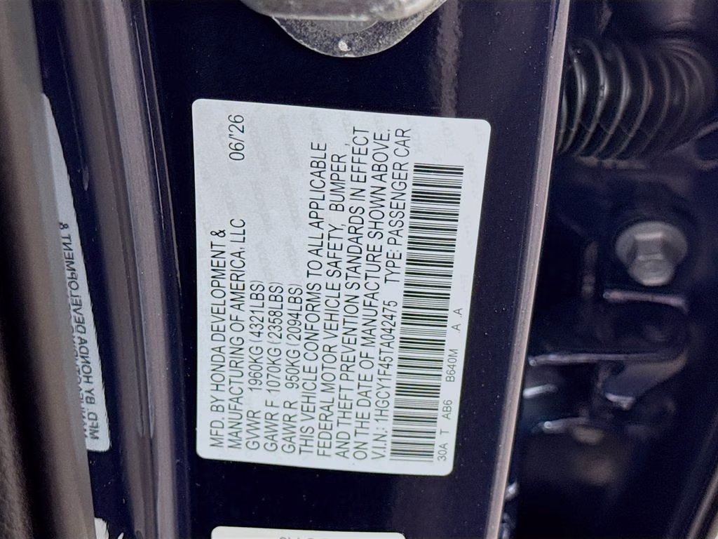 2026 Canyon River Blue Metallic Honda Accord SE FWD Sedan