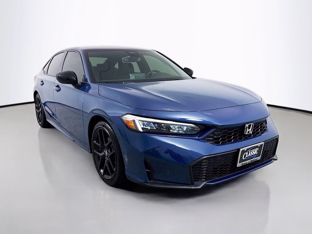2026 Blue Lagoon Pearl Honda Civic Hybrid Sport FWD Sedan
