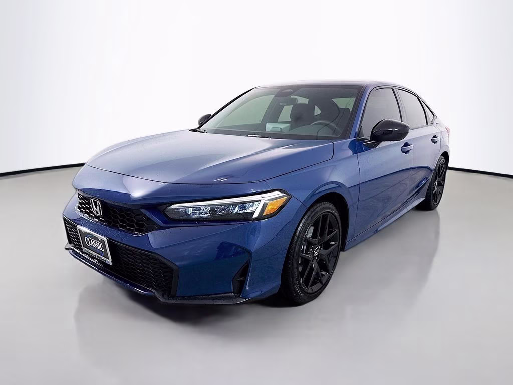 2026 Blue Lagoon Pearl Honda Civic Hybrid Sport FWD Sedan