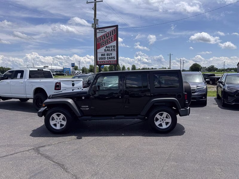 2018 Black Clear Coat Jeep Wrangler JK Unlimited Sport S 4X4 SUV