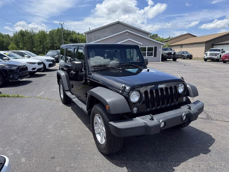 2018 Black Clear Coat Jeep Wrangler JK Unlimited Sport S 4X4 SUV