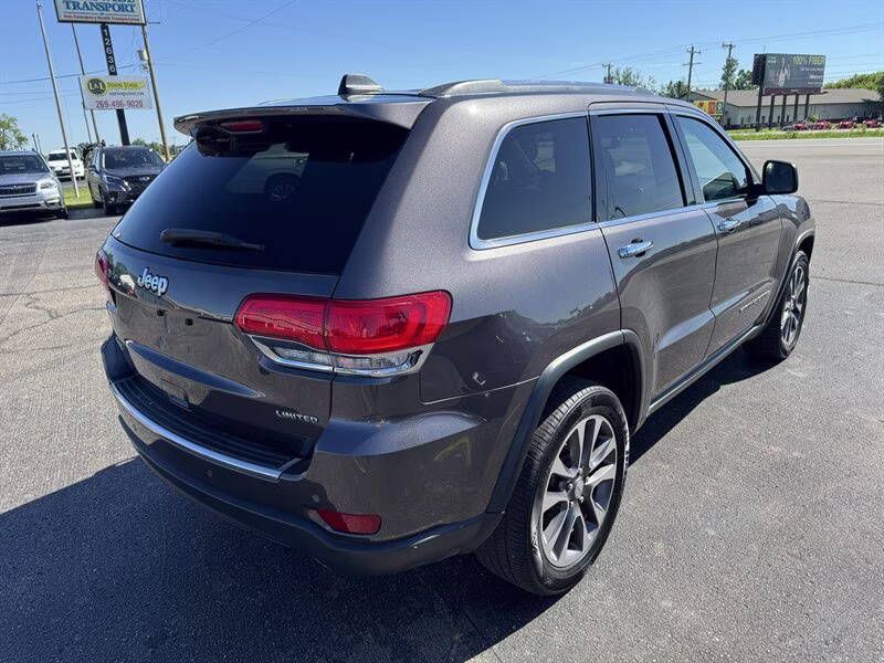 2018 Granite Crystal Metallic Clear Coat Jeep Grand Cherokee Limited 4X4 SUV