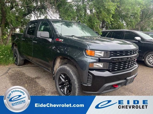2022 Shadow Gray Metallic Chevrolet Silverado 1500 LTD Custom Trail Boss 4X4 Truck
