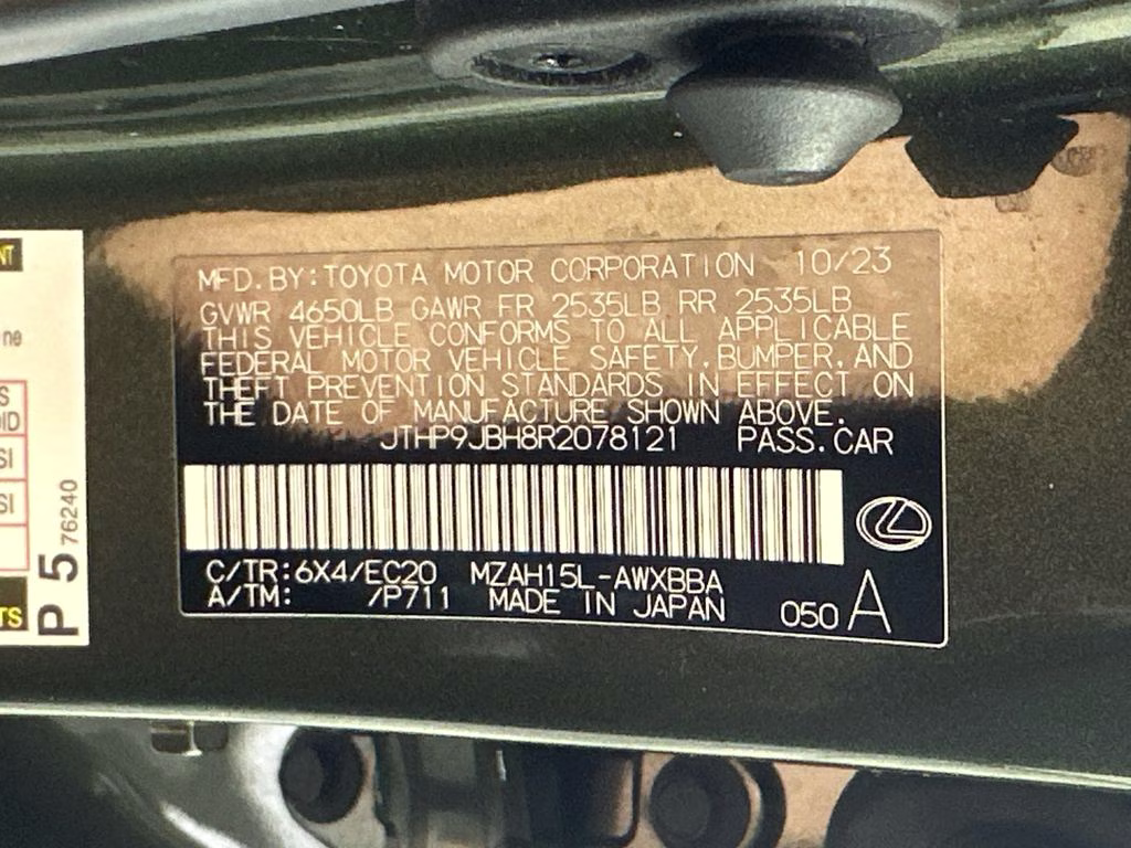 2024 Nori Green Pearl Lexus UX 250h Premium AWD SUV