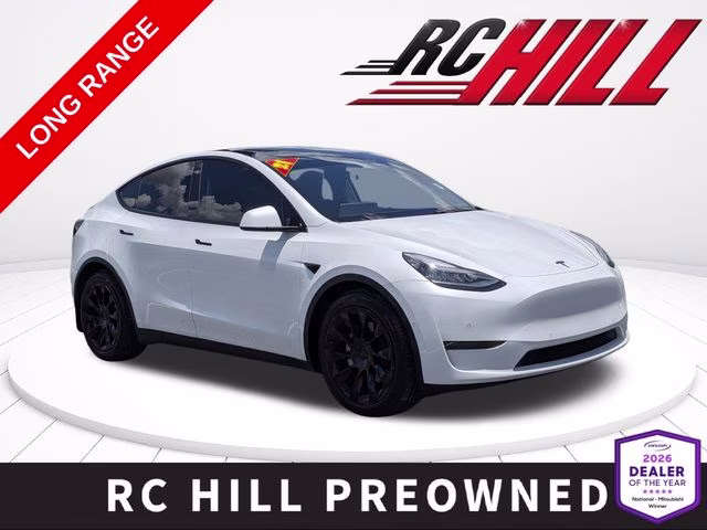 2021 Pearl White Multi-Coat Tesla Model Y Long Range AWD SUV