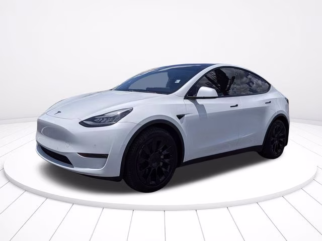 2021 Pearl White Multi-Coat Tesla Model Y Long Range AWD SUV