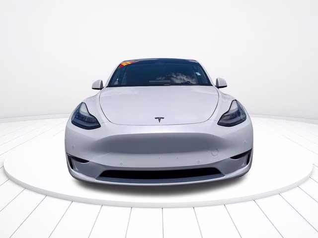 2021 Pearl White Multi-Coat Tesla Model Y Long Range AWD SUV