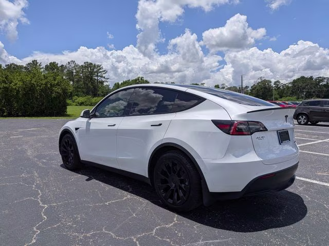 2021 Pearl White Multi-Coat Tesla Model Y Long Range AWD SUV
