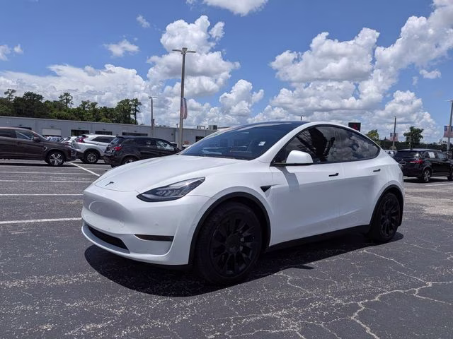 2021 Pearl White Multi-Coat Tesla Model Y Long Range AWD SUV