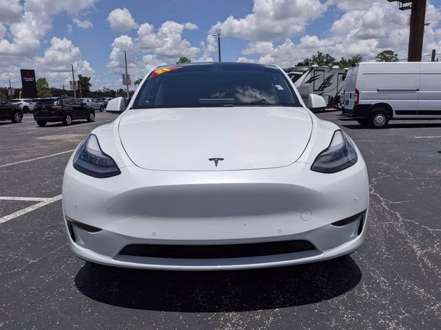 2021 Pearl White Multi-Coat Tesla Model Y Long Range AWD SUV