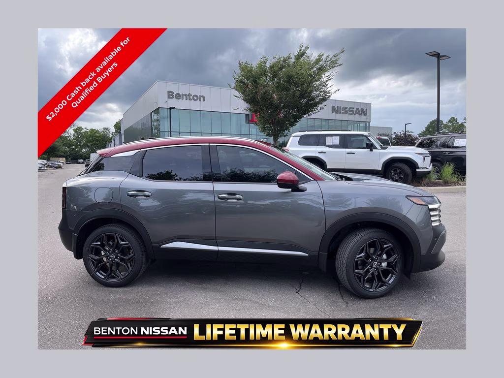 2026 Gun Metallic/Scarlet Ember Tintcoat Nissan Kicks SR FWD SUV