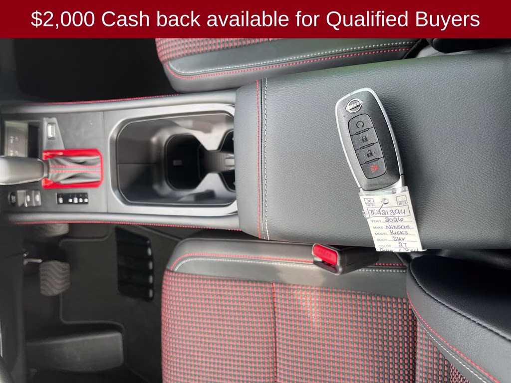 2026 Gun Metallic/Scarlet Ember Tintcoat Nissan Kicks SR FWD SUV