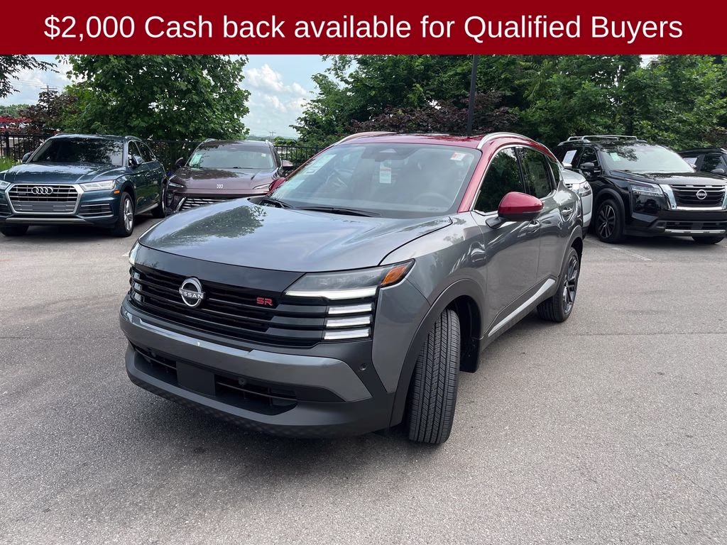 2026 Gun Metallic/Scarlet Ember Tintcoat Nissan Kicks SR FWD SUV