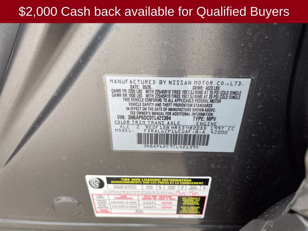 2026 Gun Metallic/Scarlet Ember Tintcoat Nissan Kicks SR FWD SUV