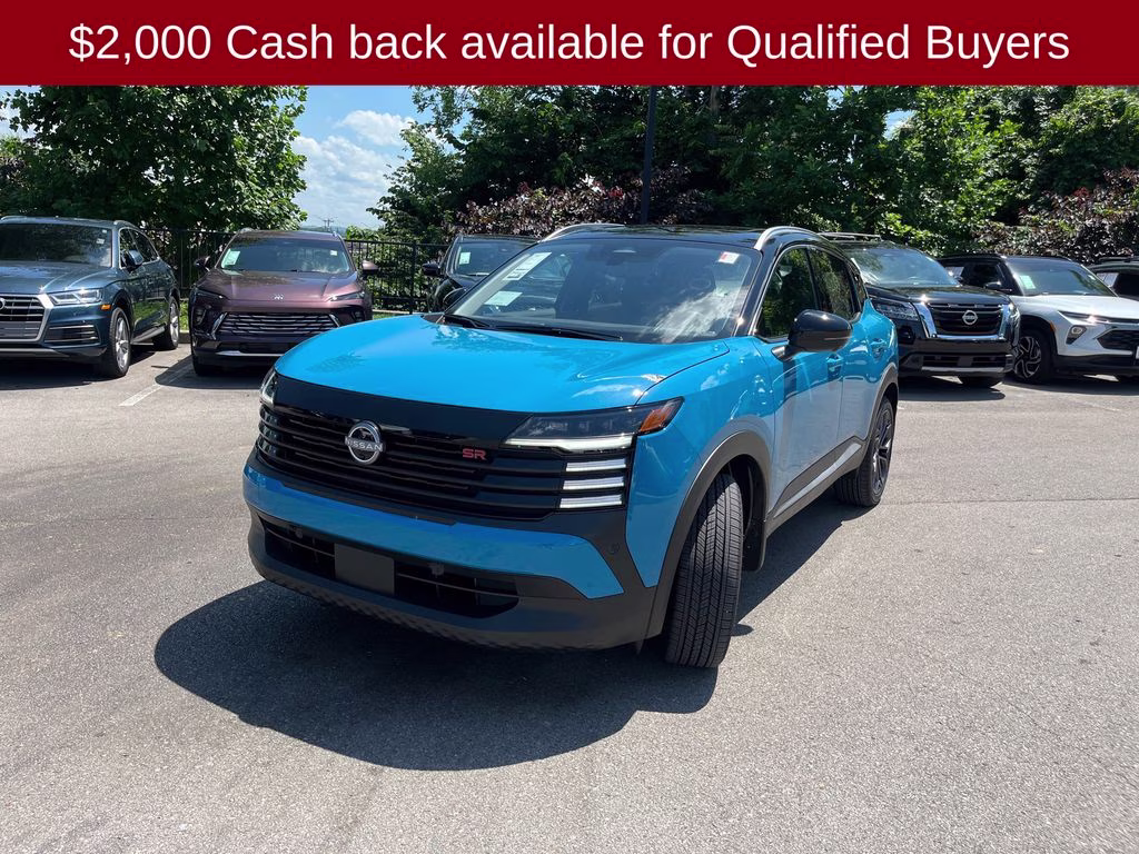 2026 Arctic Ice Blue/Black Nissan Kicks SR AWD SUV