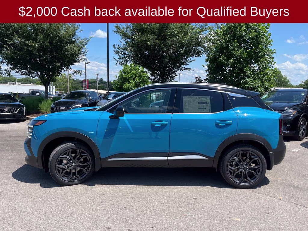 2026 Arctic Ice Blue/Black Nissan Kicks SR AWD SUV