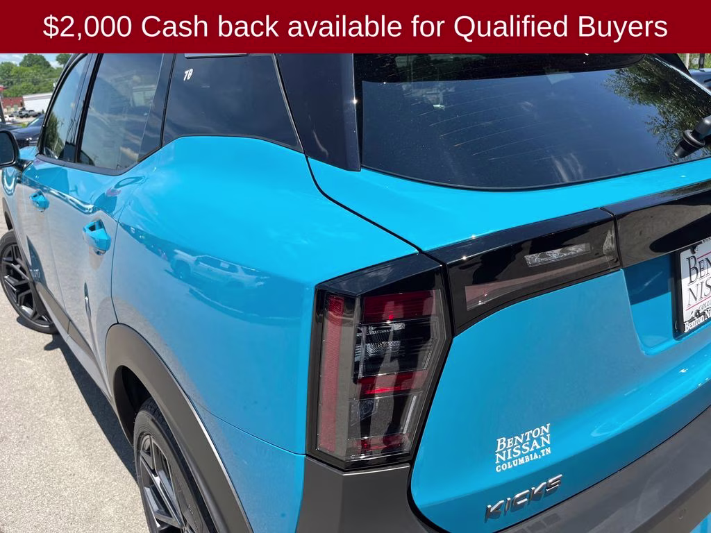 2026 Arctic Ice Blue/Black Nissan Kicks SR AWD SUV