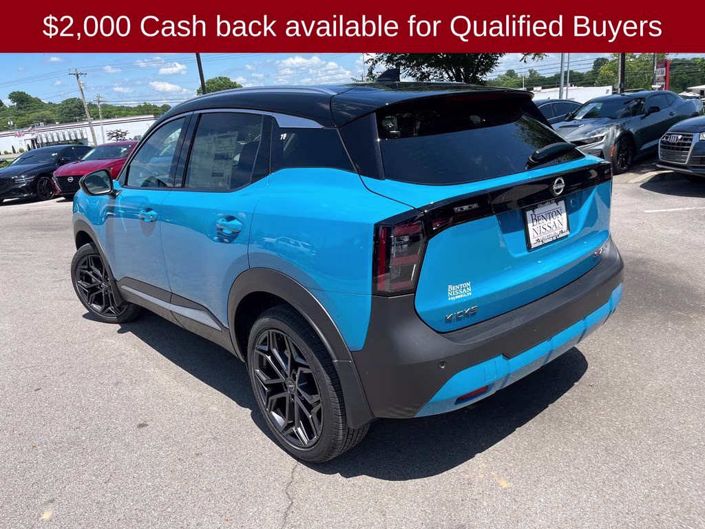 2026 Arctic Ice Blue/Black Nissan Kicks SR AWD SUV