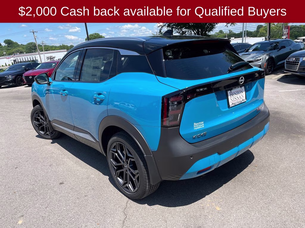 2026 Arctic Ice Blue/Black Nissan Kicks SR AWD SUV