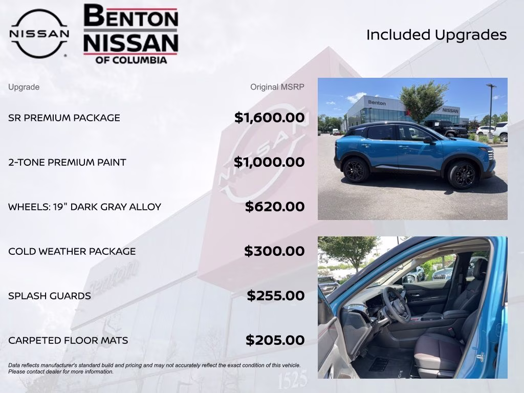 2026 Arctic Ice Blue/Black Nissan Kicks SR AWD SUV